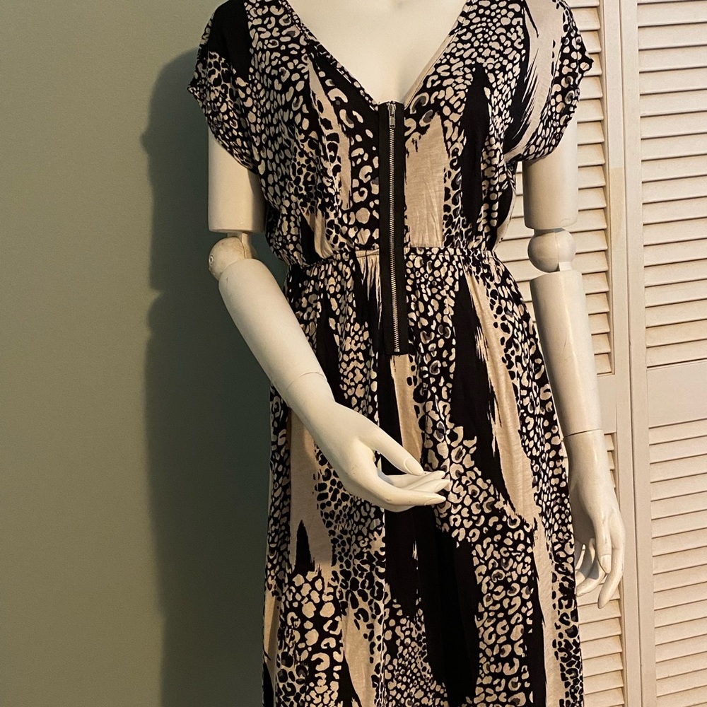 Soprano V-Neck Animal Print Dress